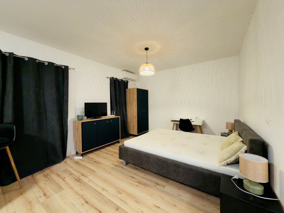 Apartament 1 camera, open space, etaj 2, mobilat modern in Giroc