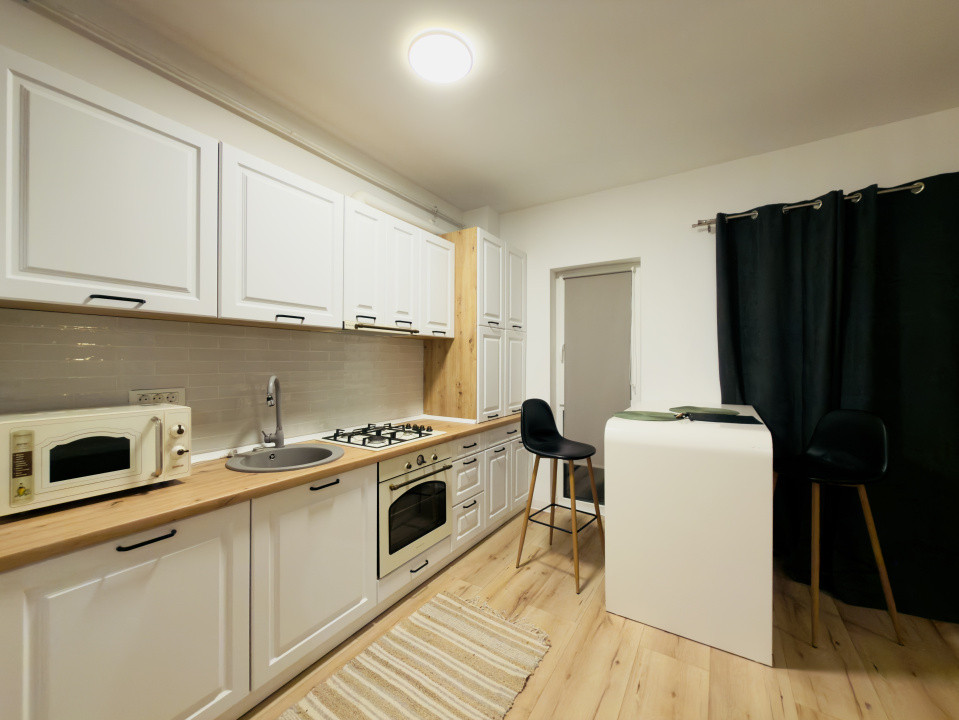 Apartament 1 camera, open space, etaj 2, mobilat modern in Giroc