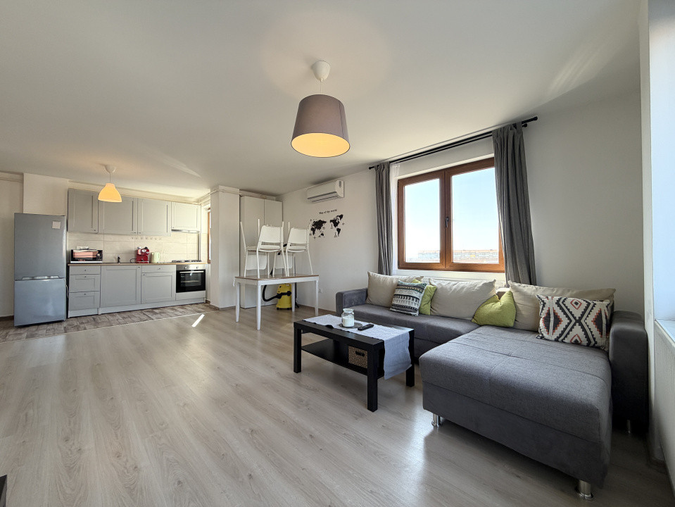 Apartament 2 camere, 54mp utili, etaj 7, lift, mobilat - Torontalului