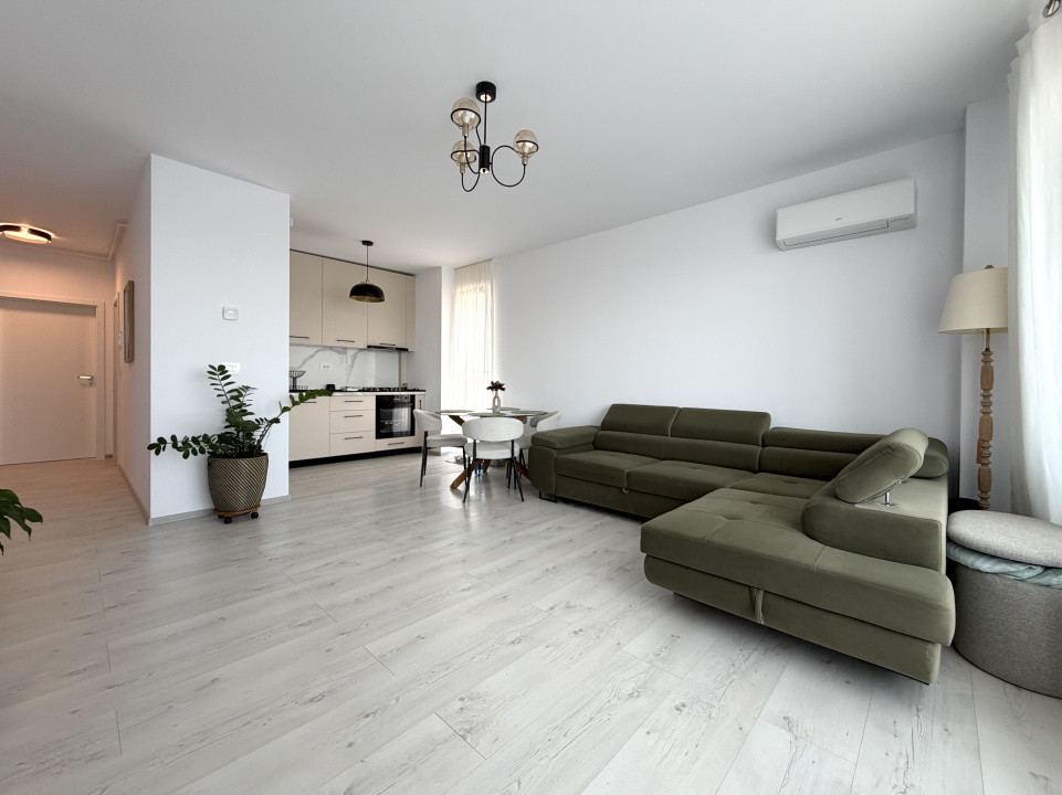 Apartament 2 camere, open space, 59 mp utili, mobilat - COMPLEX IRIS