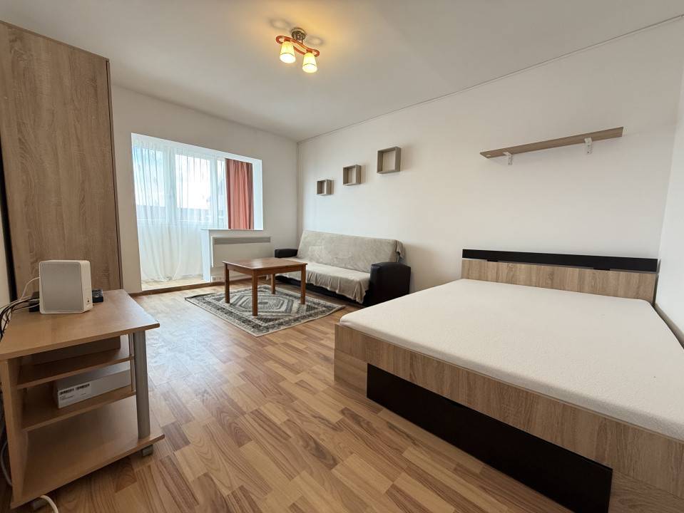 Apartament spatios, o camera, 31 mp utili + balcon - Buziasului