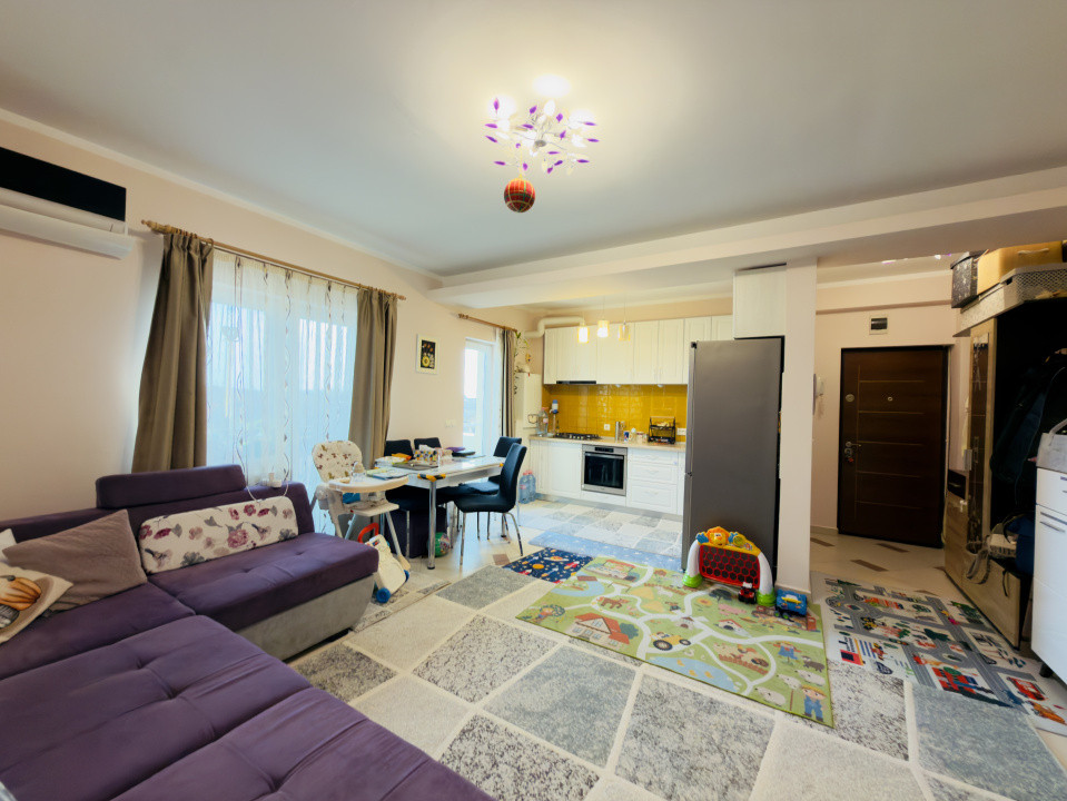 Apartament 2 camere, decomandat, etaj 2, 49mp utili in Giroc 