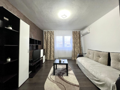 Apartament 1 camera, 22 mp utili, mobilat/utilat - zona Buziasului