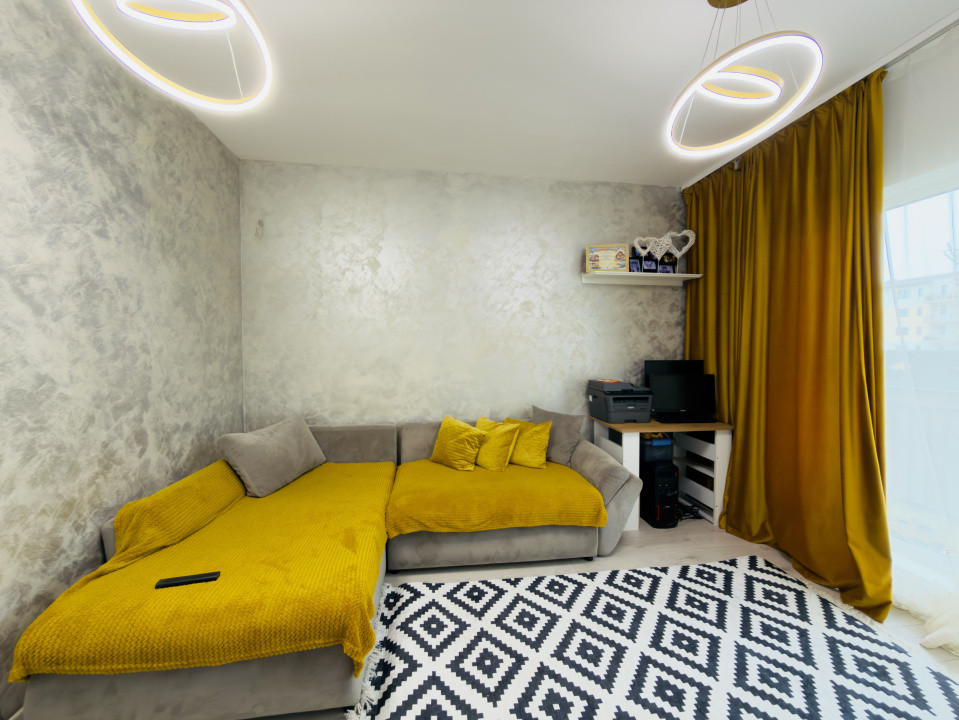 Apartament modern 2 camere + curte, parter, 50mp in Giroc 