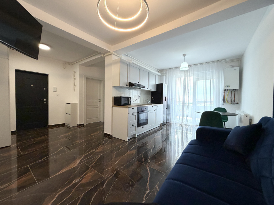 Apartament 2 camere, 40mp utili, etaj 2, mobilat, bloc nou - Giroc 