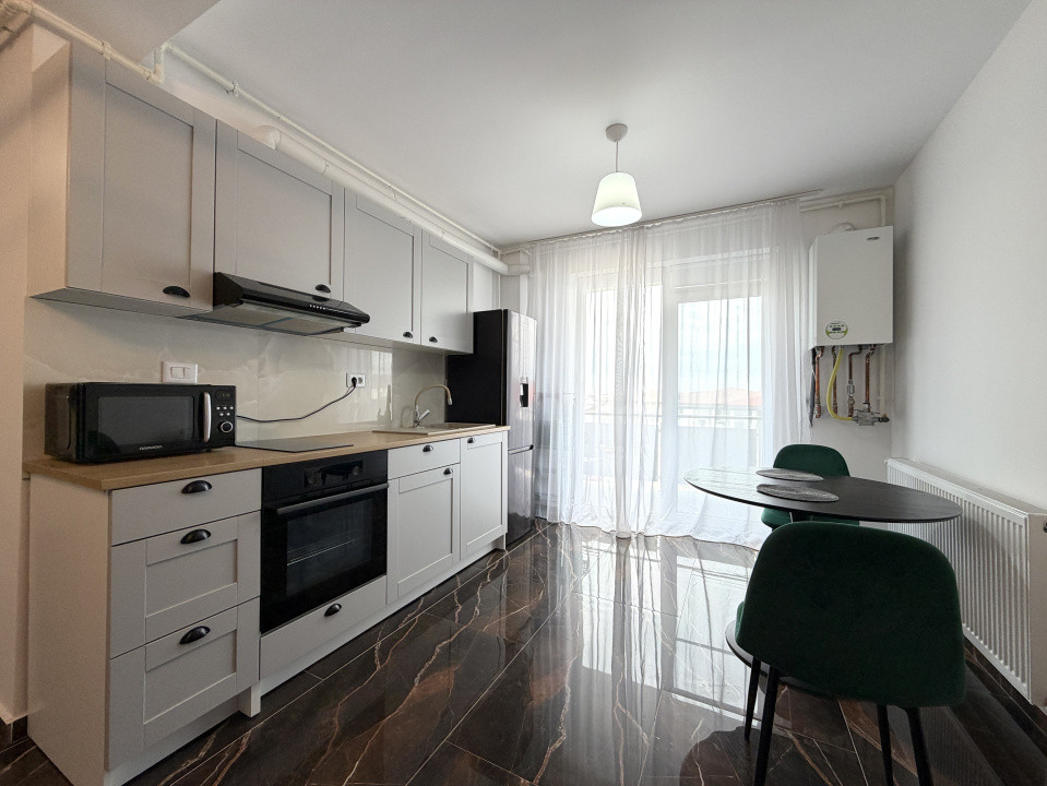 Apartament 2 camere, 40mp utili, etaj 2, mobilat, bloc nou - Giroc 