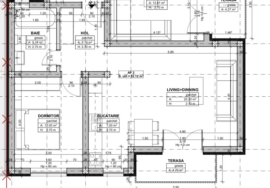 COMISION 0%-Apartament 2 camere, 52 mp - pe Calea Urseni