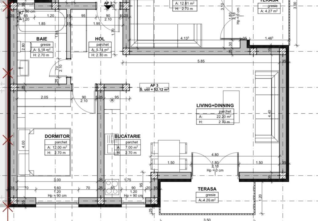 COMISION 0%-Apartament 2 camere, 52 mp, etaj 2-Calea Urseni