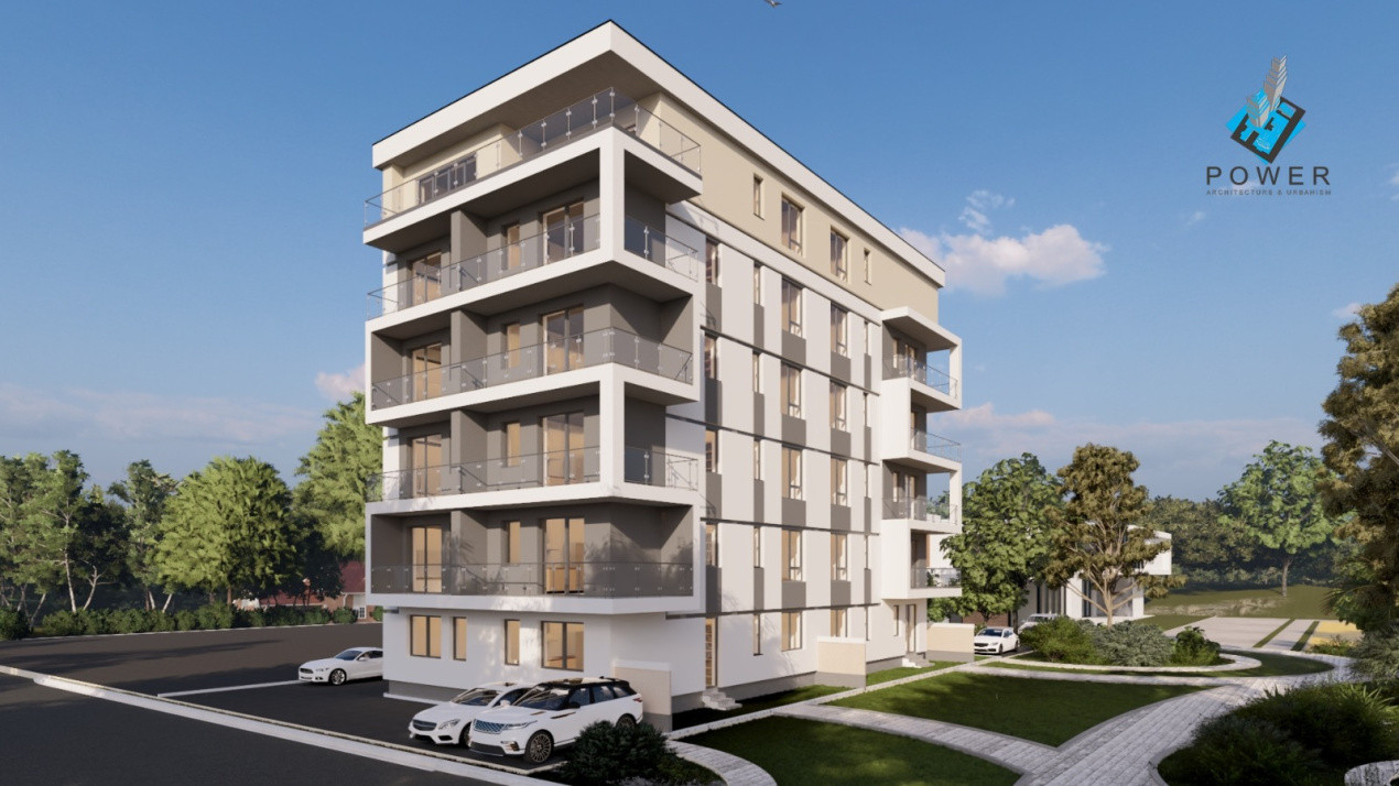 Penthouse modern, 3 camere, 90 mp utili + terasa 50 mp - Esso Giroc