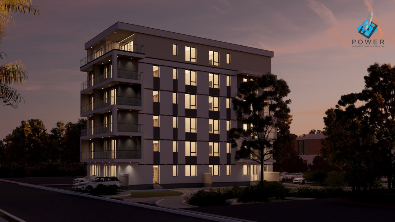 Penthouse modern, 3 camere, 90 mp utili + terasa 50 mp - Esso Giroc