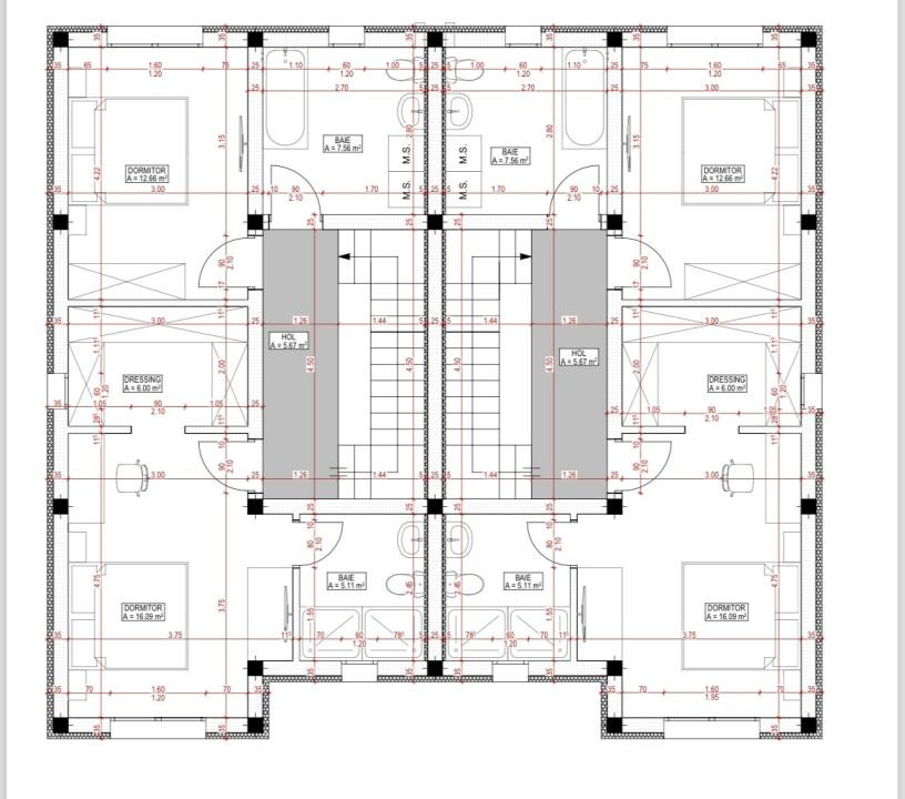 Duplex 4 camere, 118 mp utili, 425 mp teren - Mosnita Veche