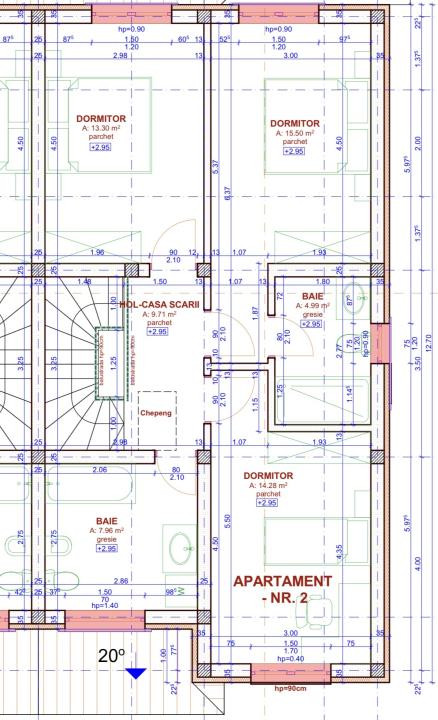 Duplex 5 camere, 126 mp utili, 300 mp teren - in Chisoda