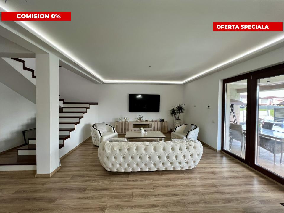  COMISION 0% Casa individuala, 4 camere, 286 mp utili, piscina - Mosnita Noua
