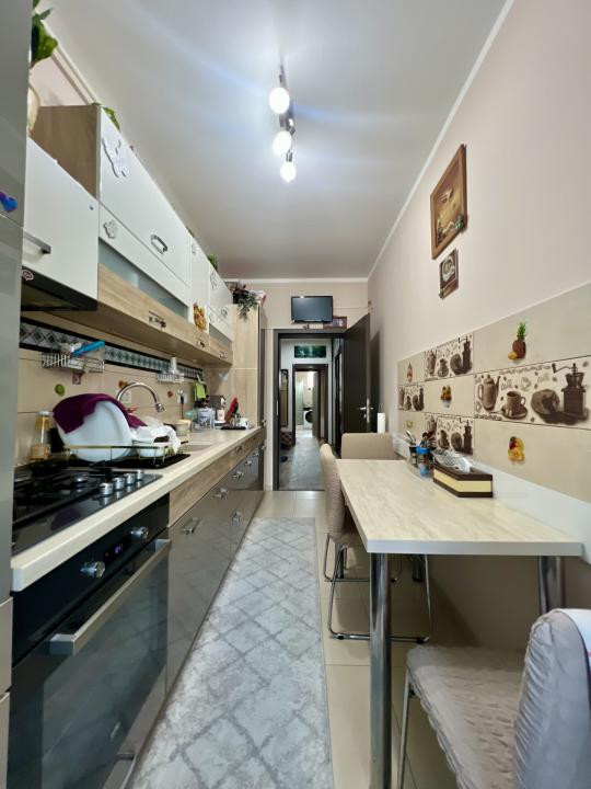 Apartament modern, 3 camere, decomandat, 61 mp utili, mobilat - Giroc