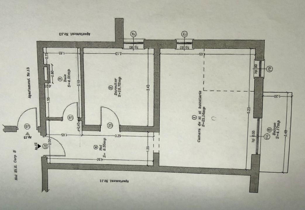 Apartament 2 camere, 45 mp utili, mobilat/utilat, etajul 2 - Girocului