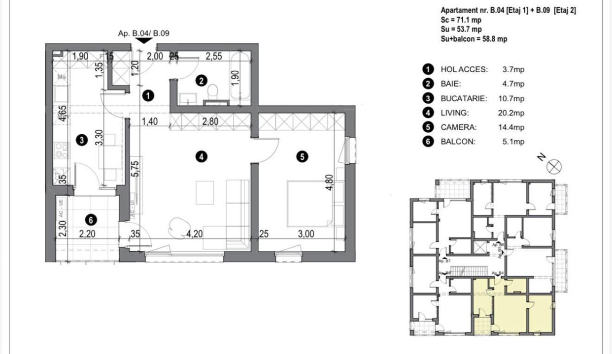 Apartament 2 camere, etaj 1-LIFT- Timisoara