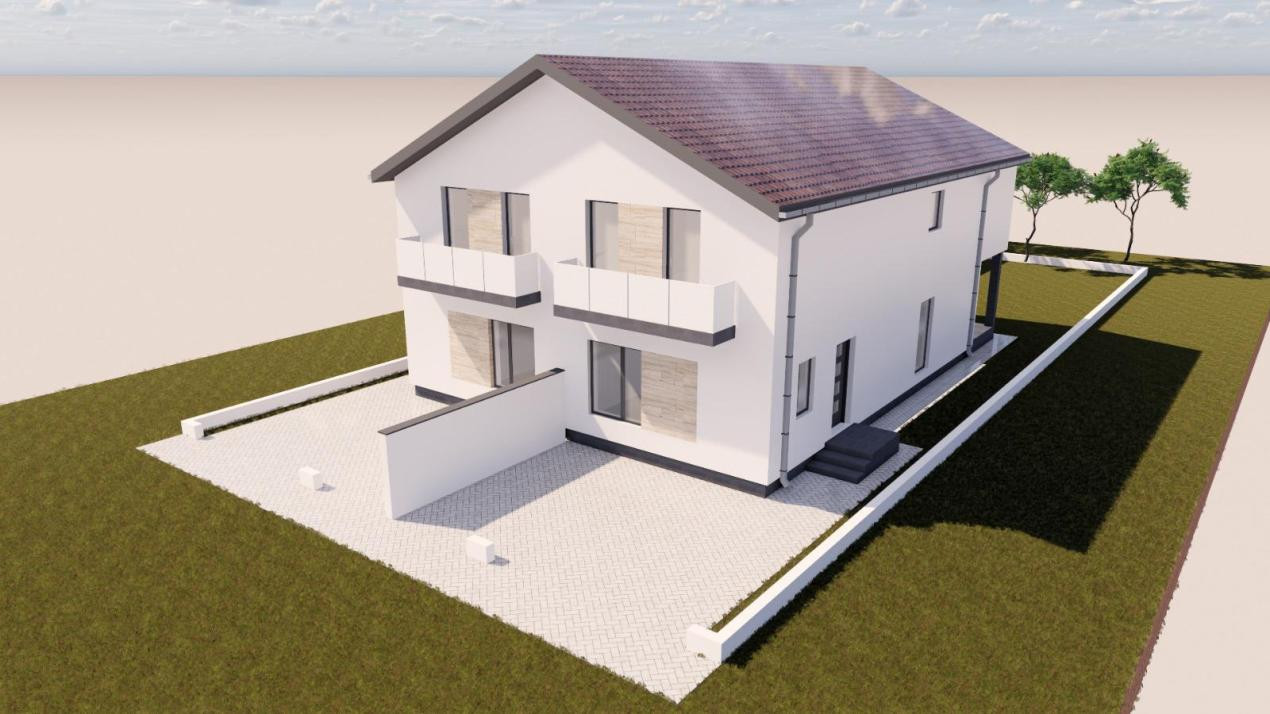 Duplex 4 camere, 100 mp utili, 10 mp terasa, 305 mp teren - Sag 
