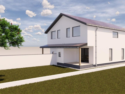 Duplex cu 4 camere, 100 mp utili, 10 mp terasa, 305 mp teren - Sag