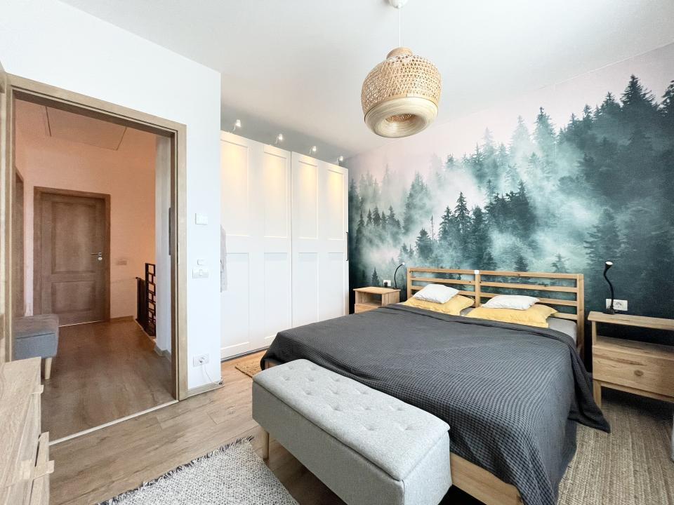 Triplex pe colt, 90 mp utili, mobilat, utilat - Mosnita Veche