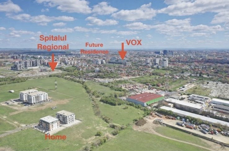 Apartament 1 camera, 37 mp utili, etaj 1 - Zona Torontalului