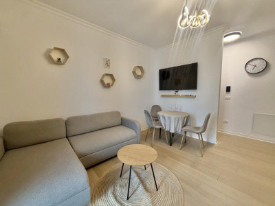 Apartament 2 camere, etaj 2, mobilat modern, zona Hotel IQ-Giroc 