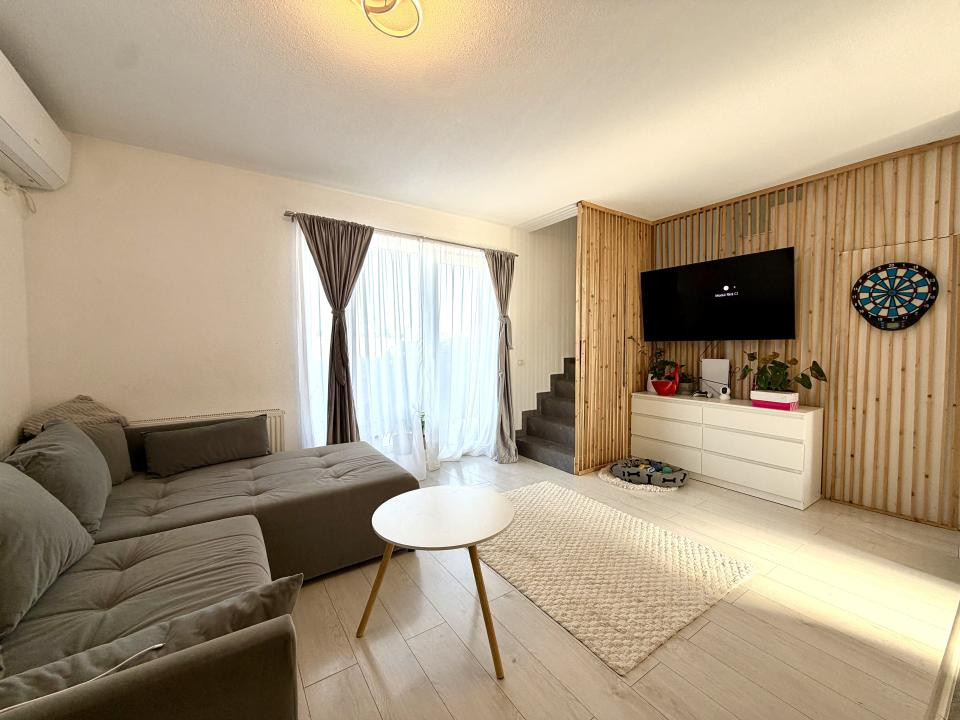 Duplex 3 camere, 61 mp utili, mobilat/utilat - Sanandrei
