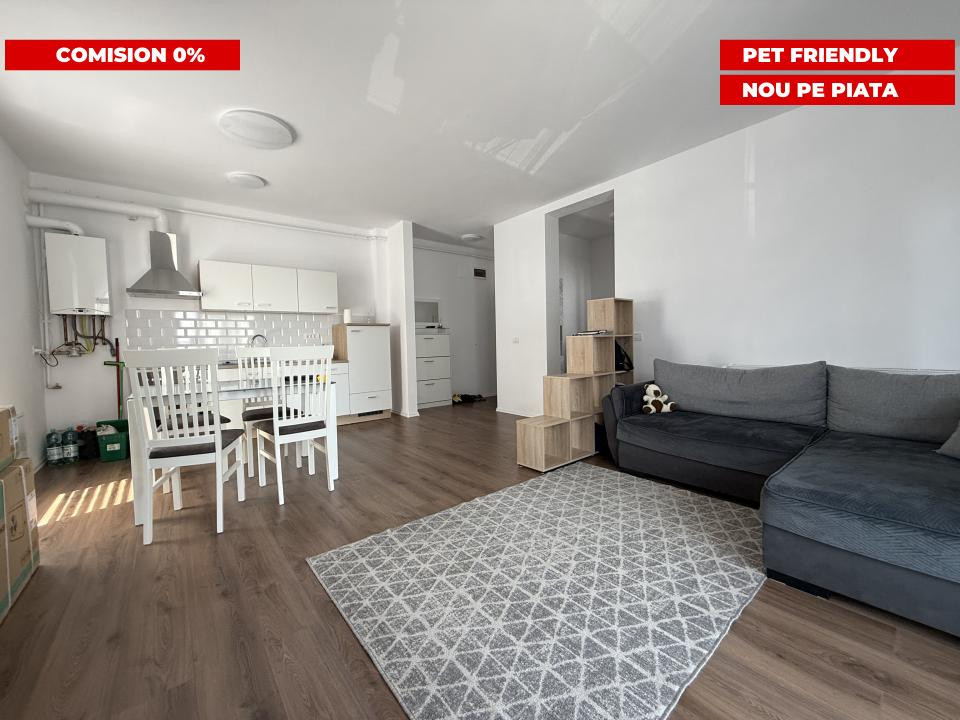 Apartament 2 camere, etaj 1/3, centrala, aer conditionat- Zona Hotel IQ- Giroc