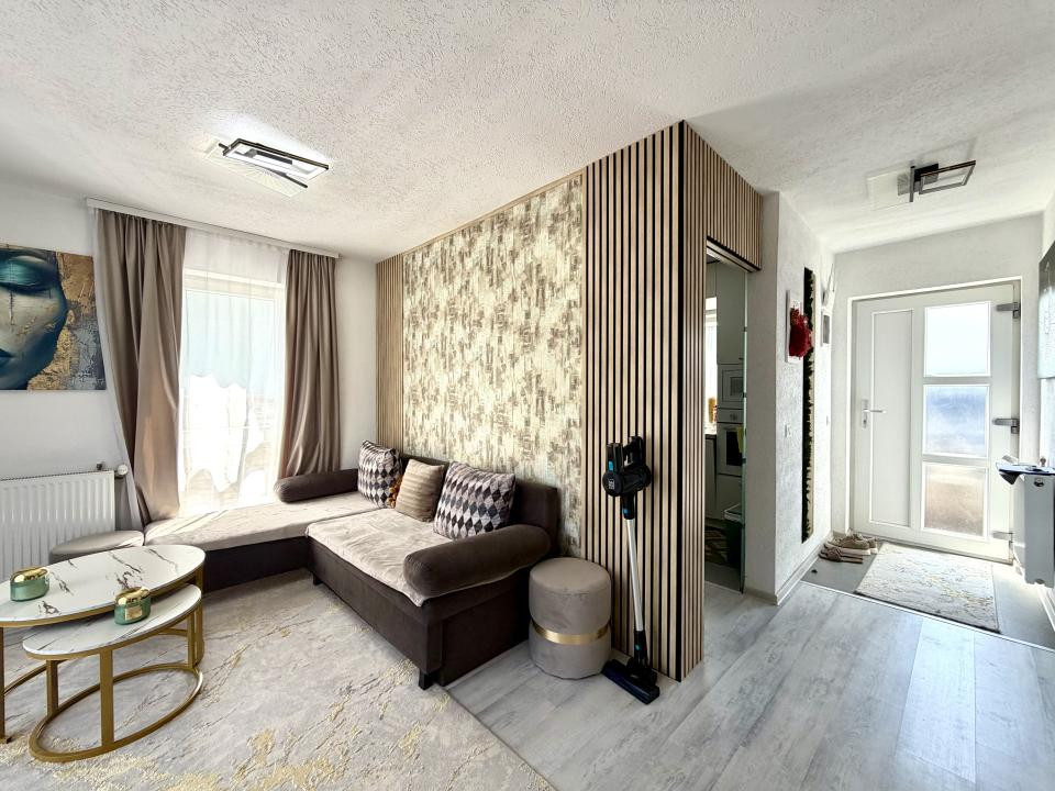 Duplex inedit, 3 camere, 61 mp utili, mobilat/utilat - Sanandrei