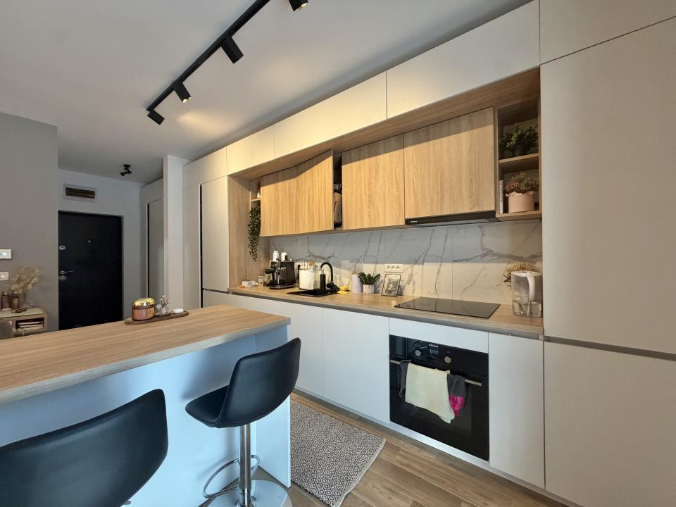 Apartament 1 camera, etajul 1, mobilat/utilat, 31mp utili in Giroc 