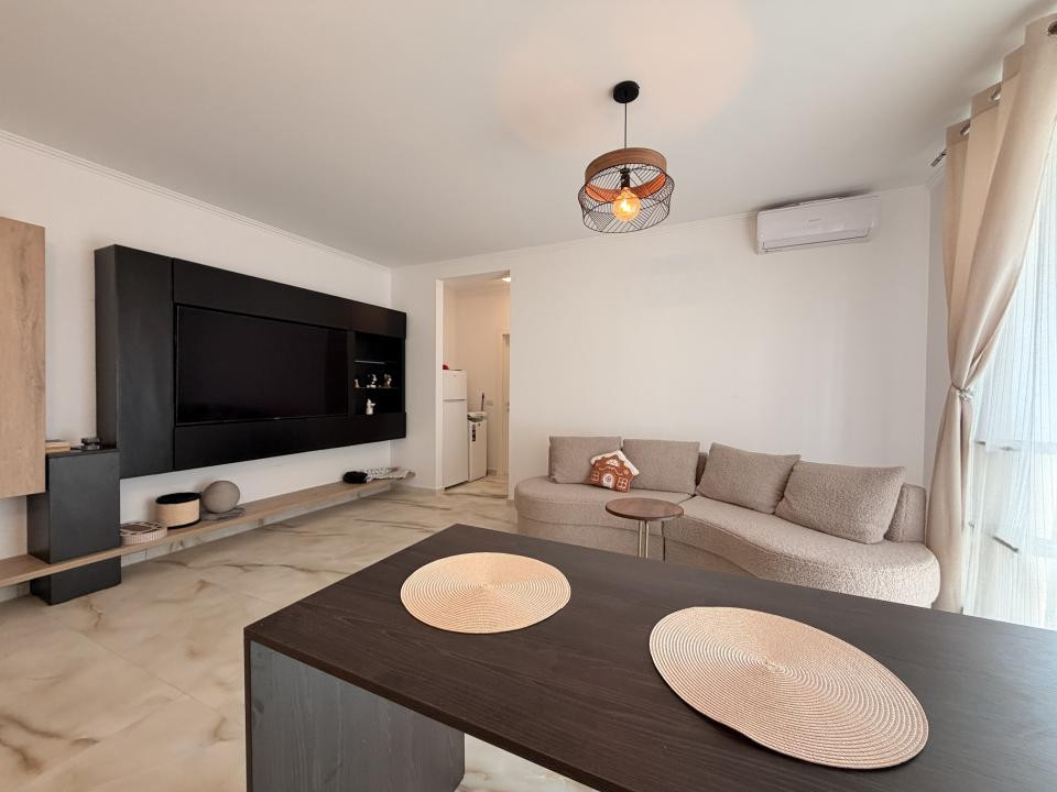 Apartament 2 camere, 47 mp, la PARTER, complet mobilat-Giroc