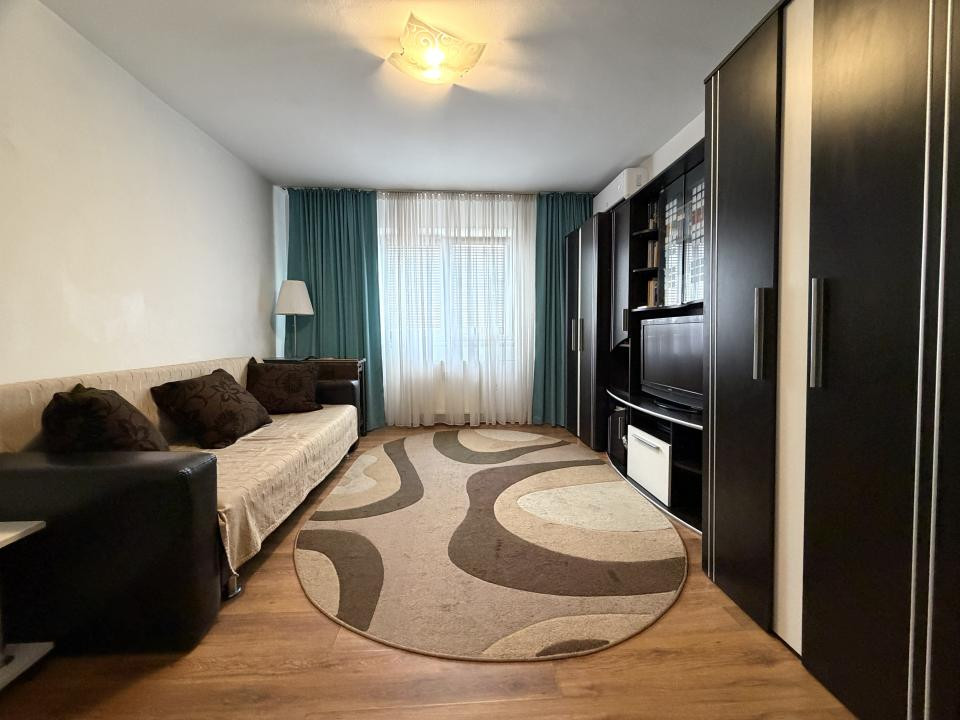 Apartament cu 1 camera, 22 mp utili, etaj 3, mobilat-zona Buziasului