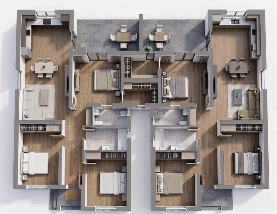 Duplex 4 camere, 325mp teren, despartit prin dressing in Giroc 