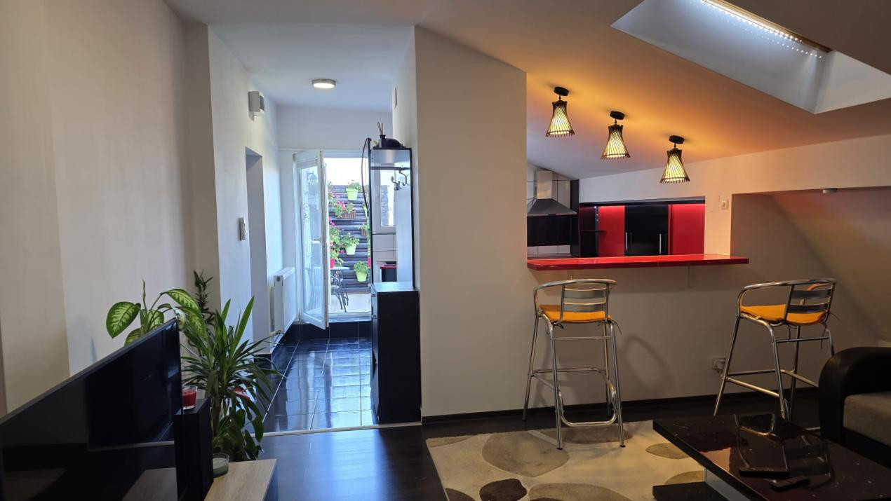 Apartament 2 camere, open space, mobilat complet- zona Steaua 