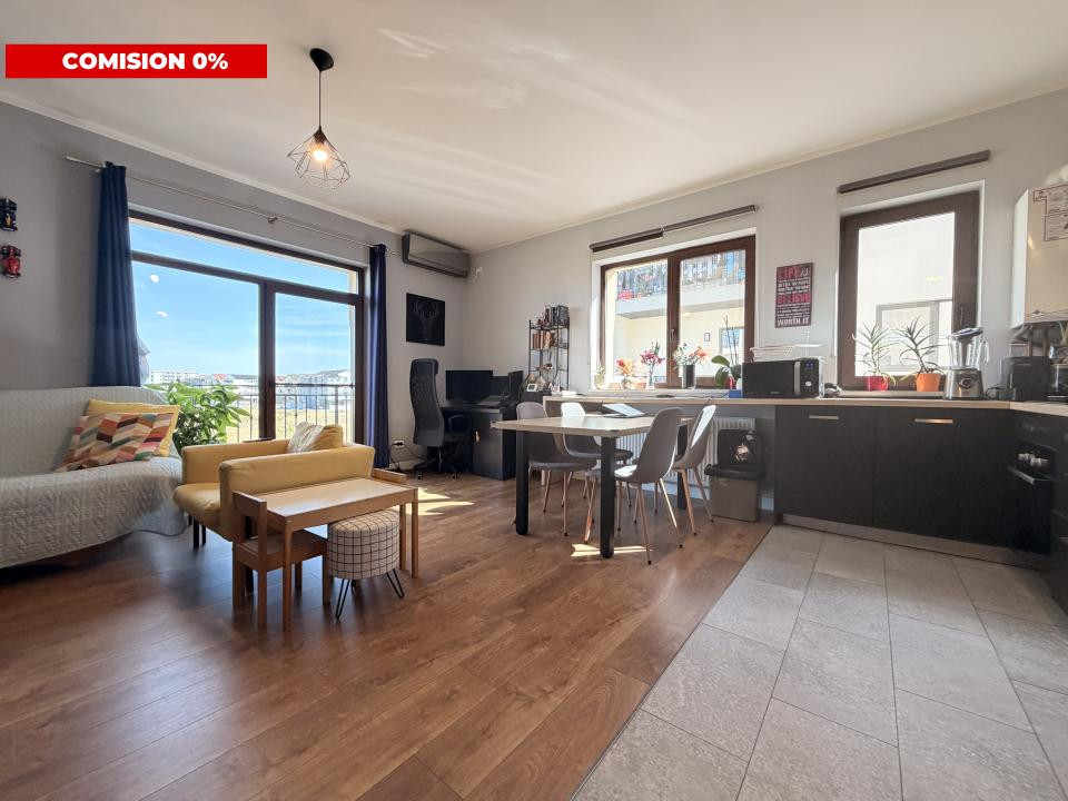 COMISION 0%-Apartament 2 camere, parc. acoperita, mobilat-Giroc