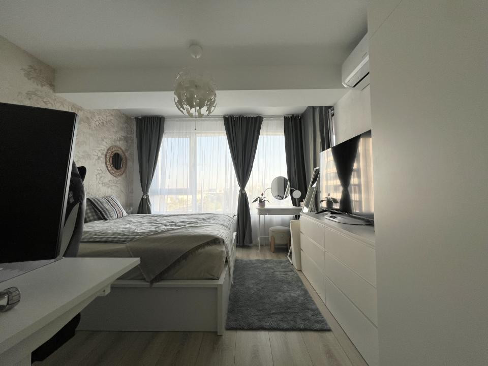 Apartament de lux, 3 camere, 60 mp utili, etaj 5/8, mobilat - Aradului