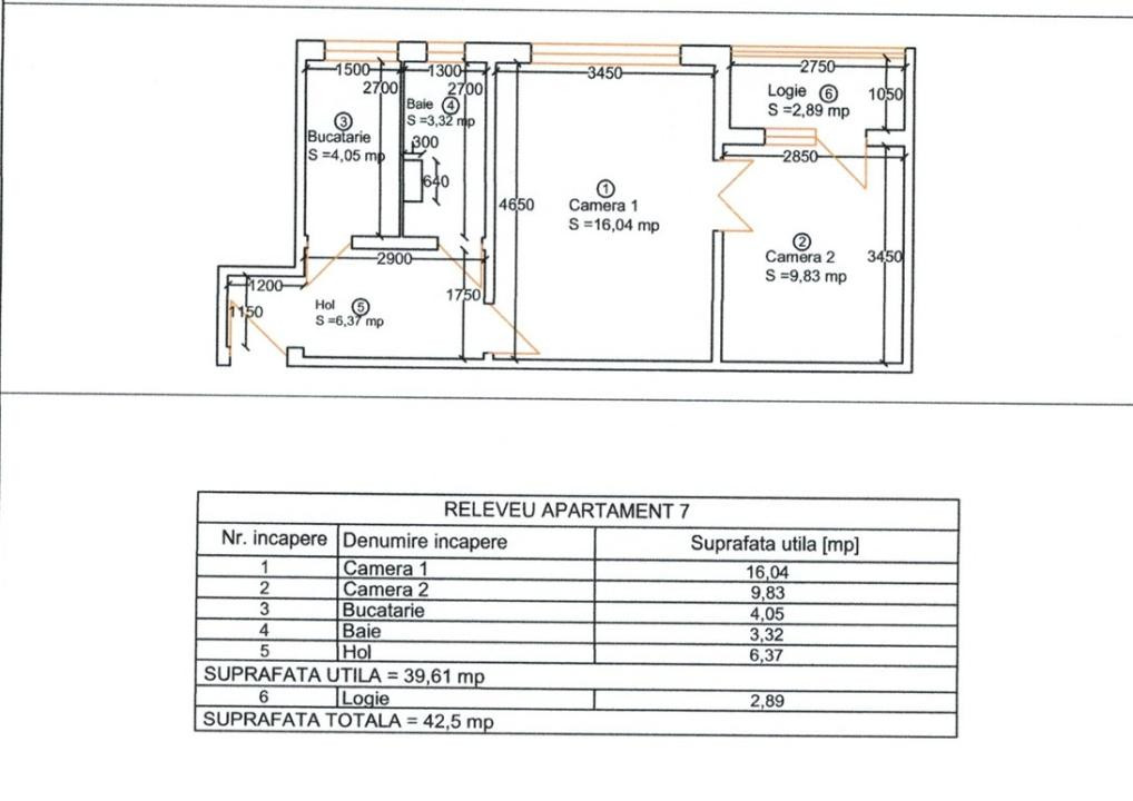 OCAZIE- Apartament 2 camere, etaj 1, 40 mp utili - Girocului