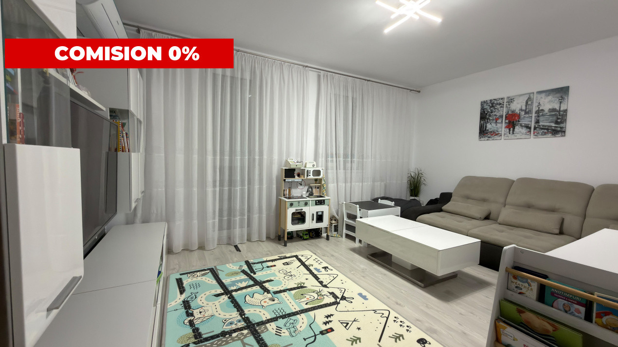 COMISION 0%-Apartament 2 camere, 53 mp, mobilat-utilat-Giroc
