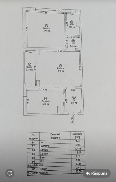 Apartament cu 2 camere - Torontalului, Iulius Mall - Timisoara