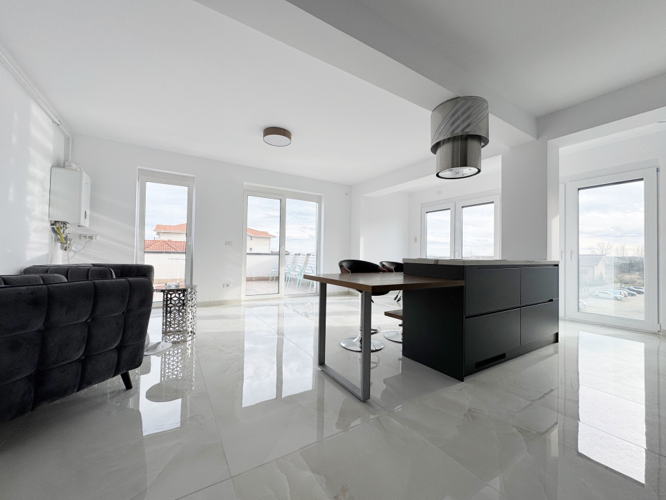 Penthouse cu 3 camere, 78mp utili + terasa 41mp, 10mp balcon -Braytim