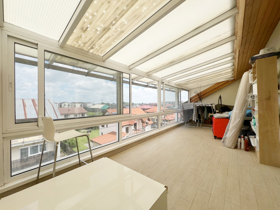 Apartament 3 camere, decomandat, 115mp, terase 26mp, etajul 3, în Giroc/Planete 