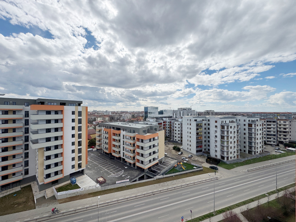 Apartament 2 camere, 63mp utili+terasa 19mp, etaj 9 -Aradului