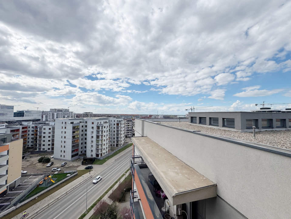 Apartament 2 camere, 63mp utili+terasa 19mp, etaj 9 -Aradului