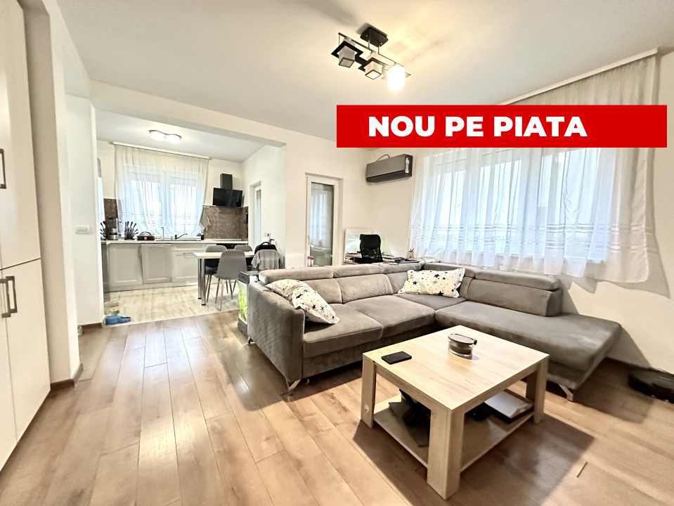 Apartament 3 camere, 60 mp utili, mobilat, utilat - Dumbravita 