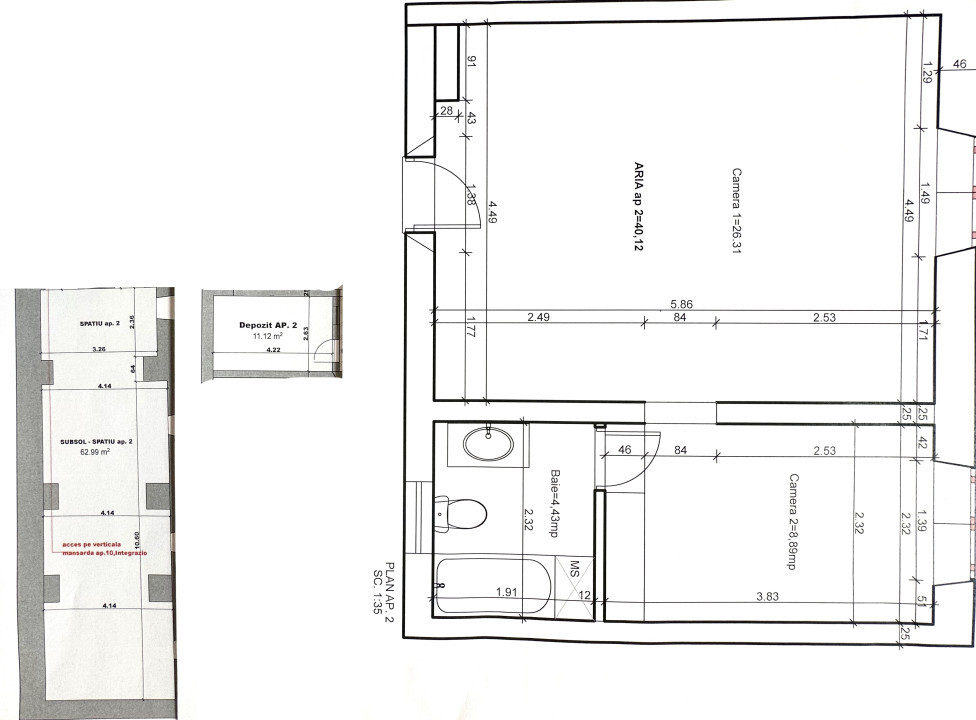 APARTAMENT 1 camera,  proprietate versatila in centrul Timisoarei 