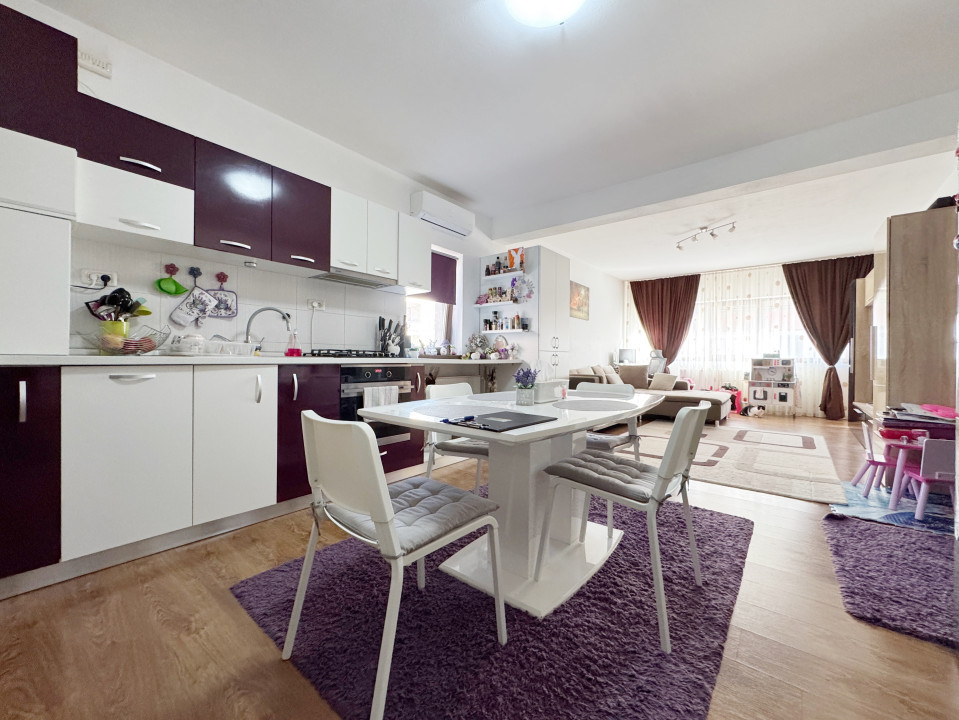 Apartament 3 camere, 2 bai, 72mp + terasa, etaj 2/3 -Giroc
