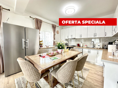 Duplex 4 camere, 106 mp utili, mobilat - utilat, Sanandrei 