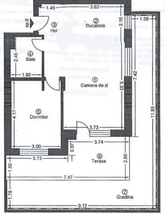 Apartament 2 camere, 50 mp utili, terasa 15 mp, gradina 28 mp - Timisoara 