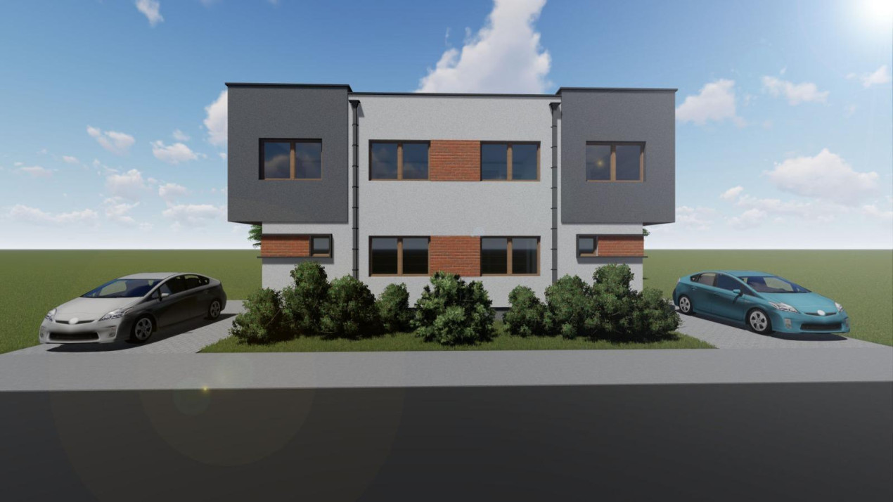 Duplex 5 camere, 120mp utili + 17mp terase, 275 mp teren -Giroc