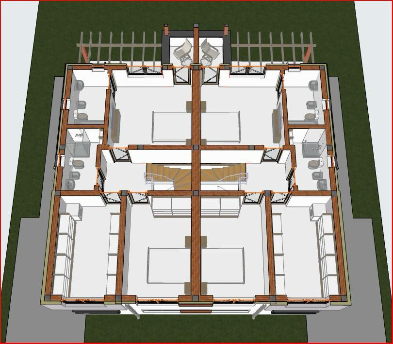 Duplex 5 camere, 120mp utili + 17mp terase, 275 mp teren -Giroc
