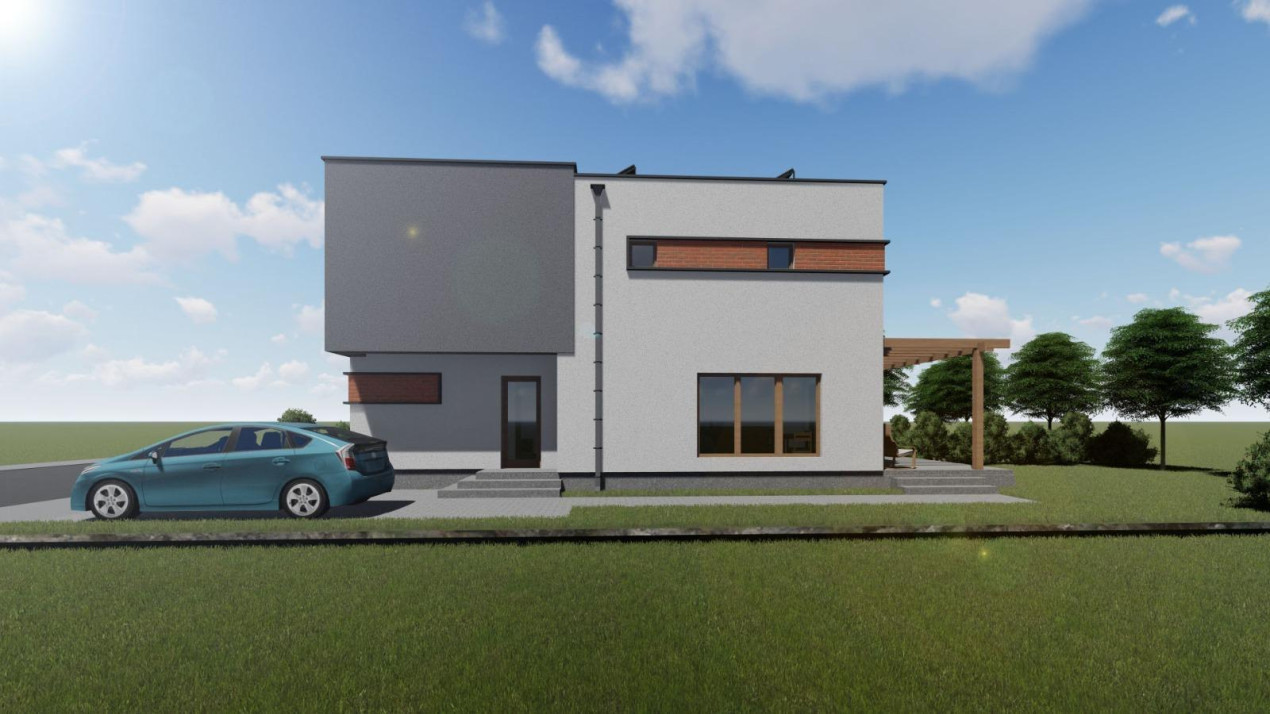 Duplex 5 camere, 120mp utili + 17mp terase, 275 mp teren -Giroc